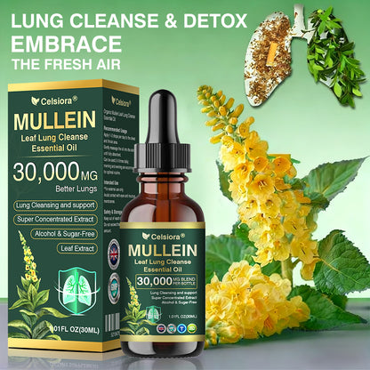 ✅𝐔𝐊 𝐎𝐟𝐟𝐢𝐜𝐢𝐚𝐥 𝐒𝐭𝐨𝐫𝐞|𝐂𝐞𝐥𝐬𝐢𝐨𝐫𝐚® 𝐎𝐫𝐠𝐚𝐧𝐢𝐜 𝐌𝐮𝐥𝐥𝐞𝐢𝐧 𝐋𝐞𝐚𝐟 𝐋𝐮𝐧𝐠 𝐂𝐥𝐞𝐚𝐧𝐬𝐞 𝐄𝐬𝐬𝐞𝐧𝐭𝐢𝐚𝐥 𝐎𝐢𝐥 (🫁Cough, wheezing, shortness of breath, sputum, stuffy nose, bronchitis, bronchitis, allergy symptoms, lung discomfort💝)