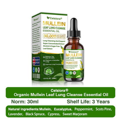 💖✅𝐔𝐊 𝐎𝐟𝐟𝐢𝐜𝐢𝐚𝐥 𝐒𝐭𝐨𝐫𝐞:𝐂𝐞𝐥𝐬𝐢𝐨𝐫𝐚® 𝐎𝐫𝐠𝐚𝐧𝐢𝐜 𝐌𝐮𝐥𝐥𝐞𝐢𝐧 𝐋𝐞𝐚𝐟 𝐋𝐮𝐧𝐠 𝐂𝐥𝐞𝐚𝐧𝐬𝐞 𝐄𝐬𝐬𝐞𝐧𝐭𝐢𝐚𝐥 𝐎𝐢𝐥 (💖Cough, wheezing, shortness of breath, sputum, stuffy nose, bronchitis, bronchitis, allergy symptoms, lung discomfort💝)