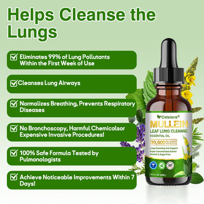 💖✅𝐔𝐊 𝐎𝐟𝐟𝐢𝐜𝐢𝐚𝐥 𝐒𝐭𝐨𝐫𝐞:𝐂𝐞𝐥𝐬𝐢𝐨𝐫𝐚® 𝐎𝐫𝐠𝐚𝐧𝐢𝐜 𝐌𝐮𝐥𝐥𝐞𝐢𝐧 𝐋𝐞𝐚𝐟 𝐋𝐮𝐧𝐠 𝐂𝐥𝐞𝐚𝐧𝐬𝐞 𝐄𝐬𝐬𝐞𝐧𝐭𝐢𝐚𝐥 𝐎𝐢𝐥 (💖Cough, wheezing, shortness of breath, sputum, stuffy nose, bronchitis, bronchitis, allergy symptoms, lung discomfort💝)