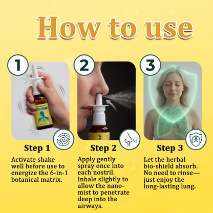 🫁🫁✅UK Official Store:CareBreeze® 6-in-1 Herbal BeePropolis Lung Cleanse Spray（👨‍⚕️Directly acts on COPD, asthma, chronic bronchitis (CB), respiratory infections, lung cancer, sinusitis, and other conditions）