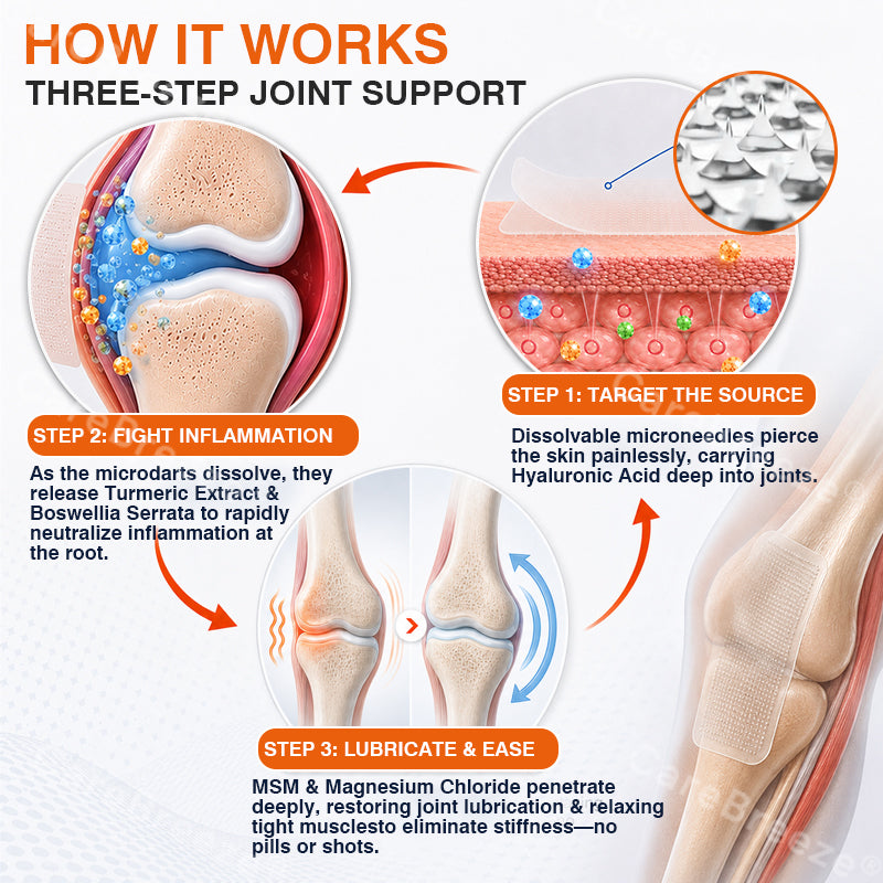 💝✅🇬🇧  CareBreeze® Pain-Relief Bone-Healing Microneedle Patch(🧑‍⚕️Reducing joint swelling, pain, stiffness, redness, warmth, soreness, and joint fatigue)