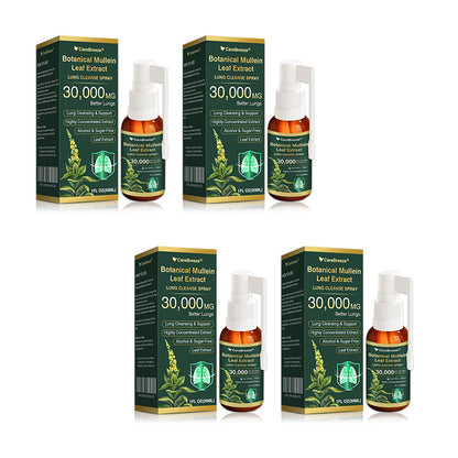 ⚡⚡✅𝐔𝐊 Official Store:CareBreeze® Botanical Mullein Leaf Extract Lung Cleanse Spray（💖Supports daily respiratory health, Helps clear congestion, Promotes easier breathing💖）