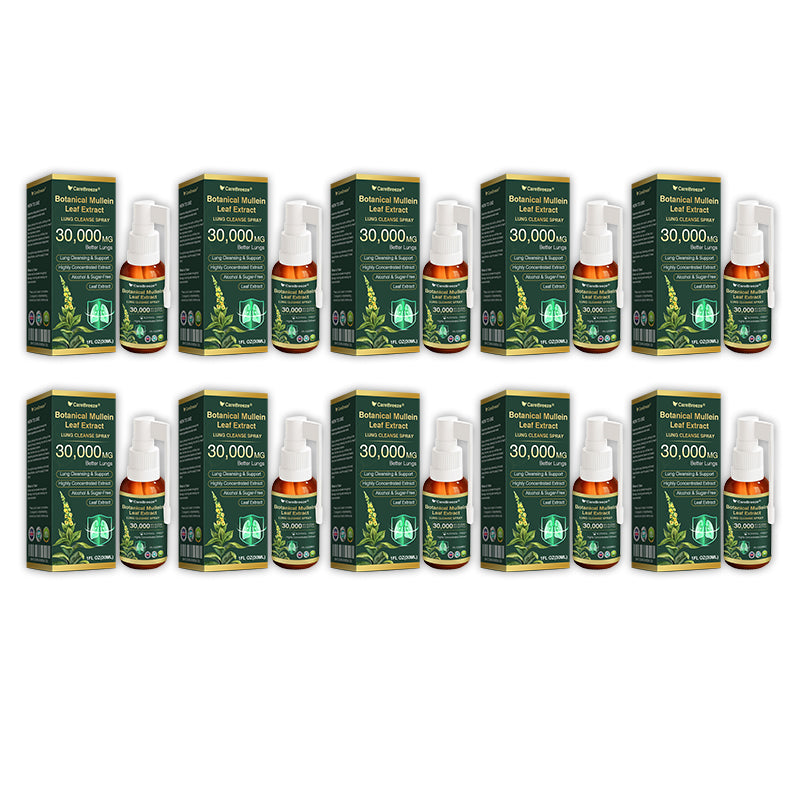 🎈✅𝐔𝐊 Official Store:CareBreeze® Botanical Mullein Leaf Extract Lung Cleanse Spray（👨‍⚕️Directly acts on COPD, asthma, chronic bronchitis (CB), respiratory infections, lung cancer, sinusitis, and other conditions）