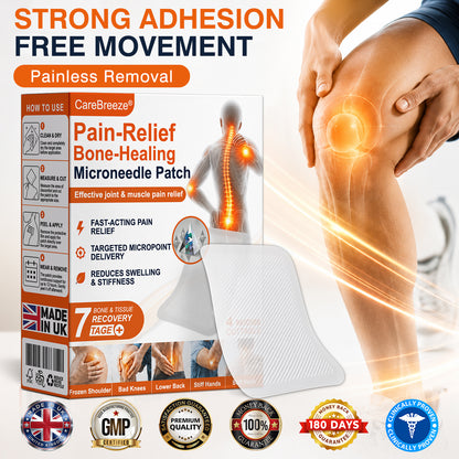 🦵✅🇬🇧  CareBreeze® Pain-Relief Bone-Healing Microneedle Patch(🧑‍⚕️Reducing joint swelling, pain, stiffness, redness, warmth, soreness, and joint fatigue)