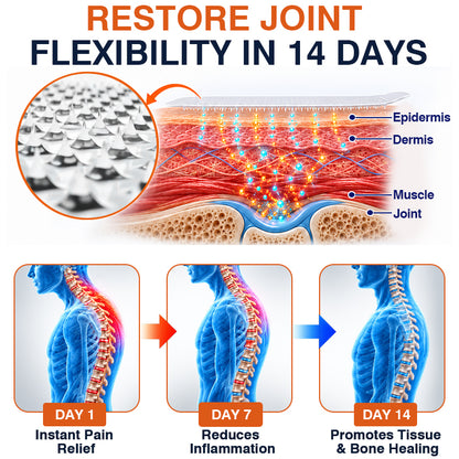 🦵✅🇬🇧 Advanced Micro-Delivery Technology:CareBreeze® Pain-Relief Bone-Healing Microneedle Patch