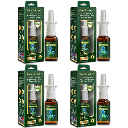 💚🇬🇧 Official Store:CareBreeze® 6-in-1 Herbal BeePropolis Lung Cleanse Spray🐝（👨‍⚕️Directly acts on COPD, asthma, chronic bronchitis (CB), respiratory infections, lung cancer, sinusitis, and other conditions）