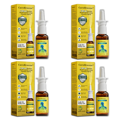 🇬🇧 🐝✅UK Official Store:CareBreeze® 6-in-1 Herbal BeePropolis Lung Cleanse Spray（👨‍⚕️Directly acts on COPD, asthma, chronic bronchitis (CB), respiratory infections, lung cancer, sinusitis, and other conditions）