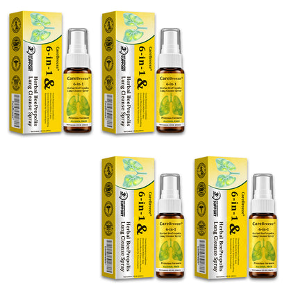 🐝🇬🇧 Official Store:CareBreeze® 6-in-1 Herbal BeePropolis Lung Cleanse Spray（👨‍⚕️Directly acts on COPD, asthma, chronic bronchitis (CB), respiratory infections, lung cancer, sinusitis, and other conditions🫁）