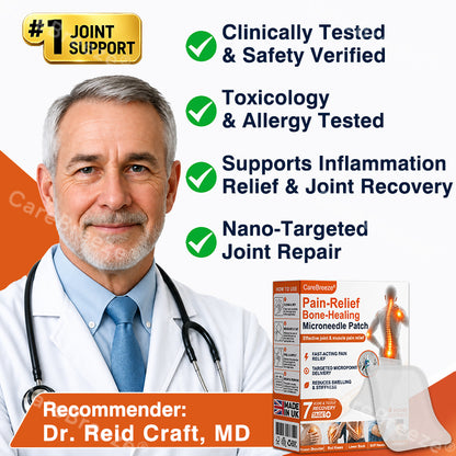 🦵✅🇬🇧  CareBreeze® Pain-Relief Bone-Healing Microneedle Patch(🧑‍⚕️Reducing joint swelling, pain, stiffness, redness, warmth, soreness, and joint fatigue)