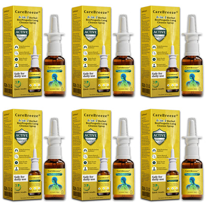 🇬🇧 🐝✅UK Official Store:CareBreeze® 6-in-1 Herbal BeePropolis Lung Cleanse Spray（👨‍⚕️Directly acts on COPD, asthma, chronic bronchitis (CB), respiratory infections, lung cancer, sinusitis, and other conditions）