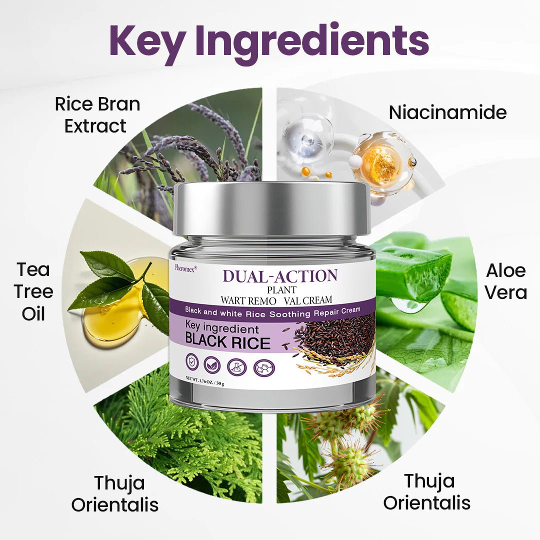 💜✅Pheromex®Dual-Action Plant Wart Removal Cream（👨‍⚕️Skin Tags,Acne,Hyperpigmentation,Eczema,Psoriasis,Rosacea,Warts)