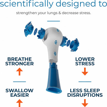 Natural Breathing Exerciser Trainer For Drug-Free Respiratory Therapy │ Breathe Easier with Stronger Lungs