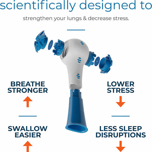 Natural Breathing Exerciser Trainer For Drug-Free Respiratory Therapy │ Breathe Easier with Stronger Lungs