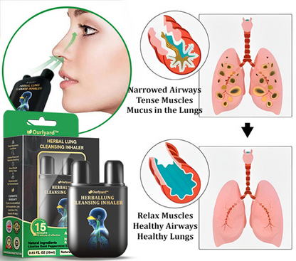 ✅Official Store:Ourlyard® Herbal Lung Cleansing Inhaler 👑(💝 Cough, wheezing, shortness of breath, sputum, stuffy nose, bronchitis, bronchitis, allergy symptoms, lung discomfort💝)