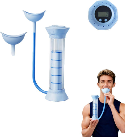 Digital Breathing Dumbbells with Adjustable air holes, Load Bearing Breathing Training Device, Abdominal Breathing Capacity,Slimming Belly, Breathing Resistance Training Dumbbells