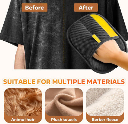✅UK Owned and Operated:GFOUK® Pet hair remover Electrostatic gloves Two-way brush sticky hair remover Cat hair dog hair glover Grooming Removal Cleaning
