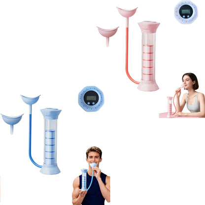Digital Breathing Dumbbells with Adjustable air holes, Load Bearing Breathing Training Device, Abdominal Breathing Capacity,Slimming Belly, Breathing Resistance Training Dumbbells