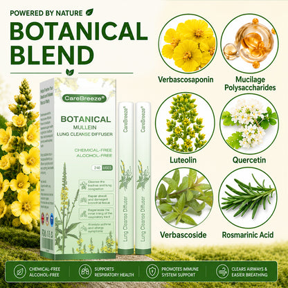 🇬🇧 UK Owned and Operated|CareBreeze® Botanical Mullein Lung Cleanse Diffuser (💝 Cough, wheezing, shortness of breath, sputum, stuffy nose, bronchitis, bronchitis, allergy symptoms, lung discomfort💝)