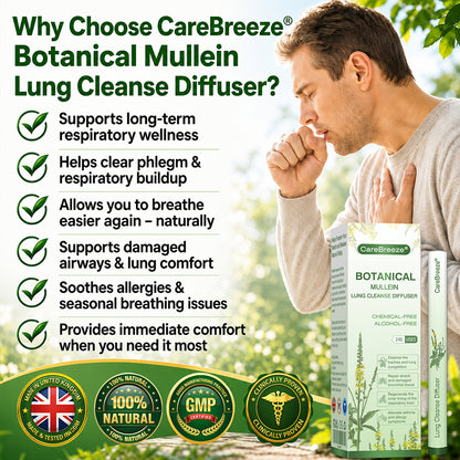 🇬🇧 UK Owned and Operated|CareBreeze® Botanical Mullein Lung Cleanse Diffuser (💝 Cough, wheezing, shortness of breath, sputum, stuffy nose, bronchitis, bronchitis, allergy symptoms, lung discomfort💝)