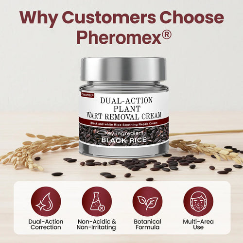👑✅Pheromex®Dual-Action Plant Wart Removal Cream（👨‍⚕️Skin Tags,Acne,Hyperpigmentation,Eczema,Psoriasis,Rosacea,Warts)